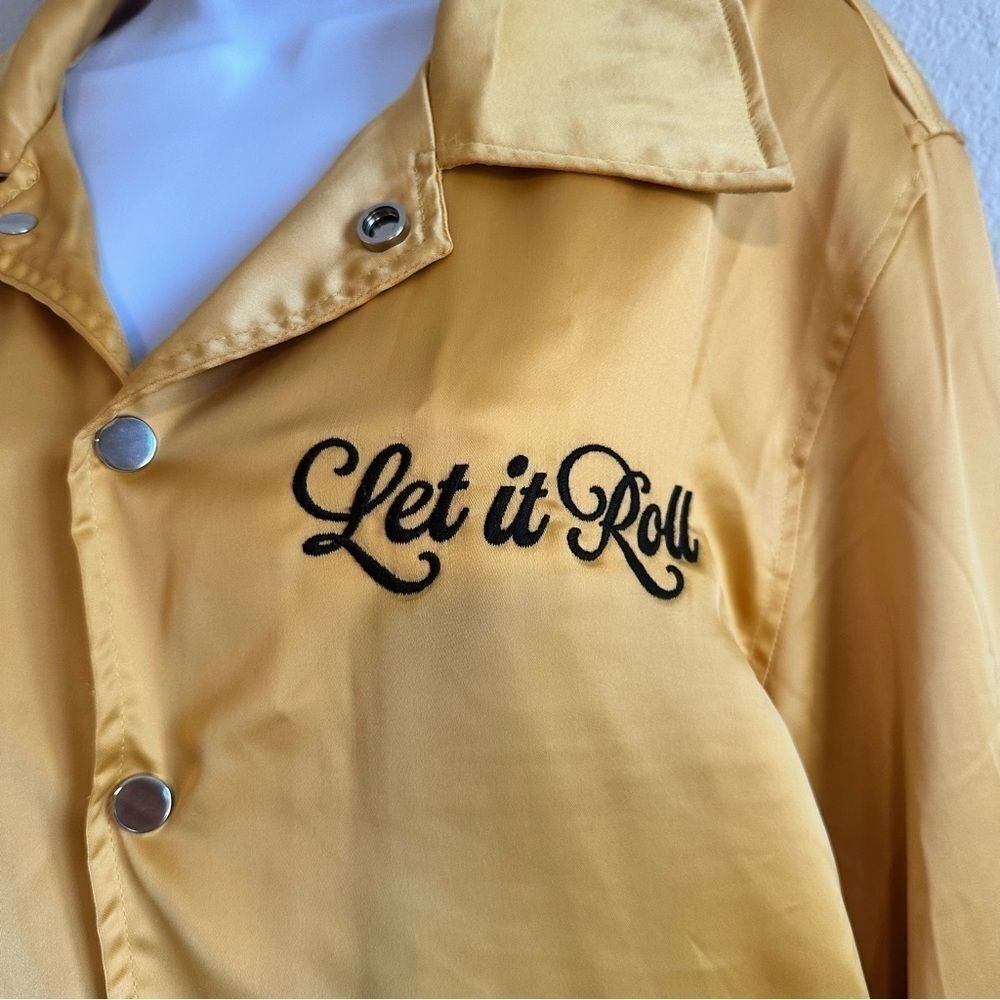 Midland Let It Roll Yellow Gold Bomber Jacket - Picture 6 of 8